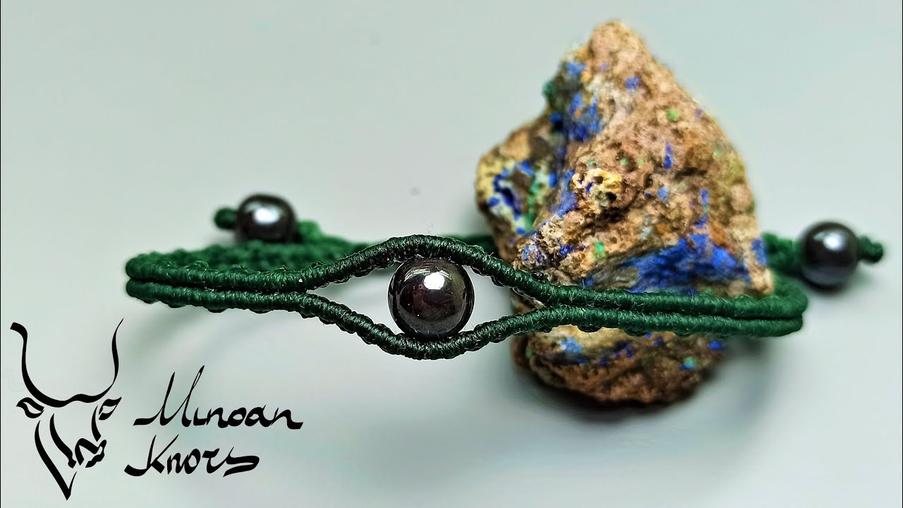 Easy Macrame Bracelet EYE tutorial DIY idea | Minoan Knots