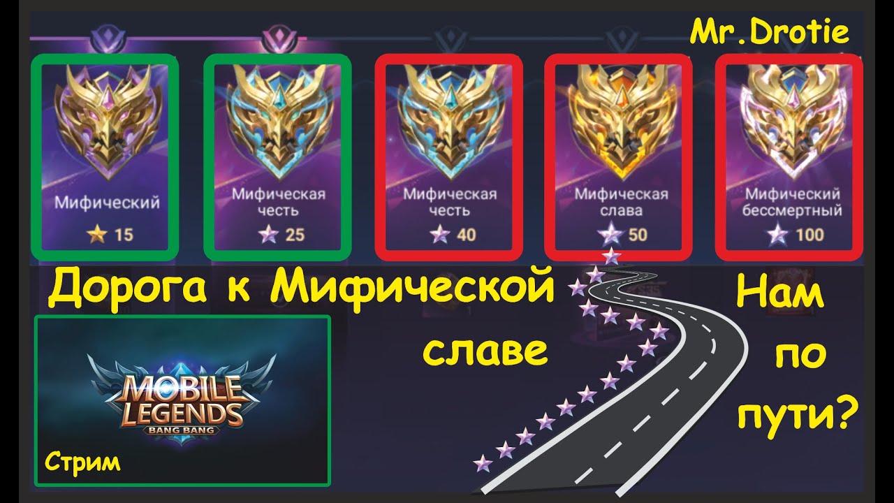 Mobile Legends.BB. Стрим для умных людей) Путь к 100 звездам) Ломаем стереотипы MLBB) Топ-1 Ханаби;)
