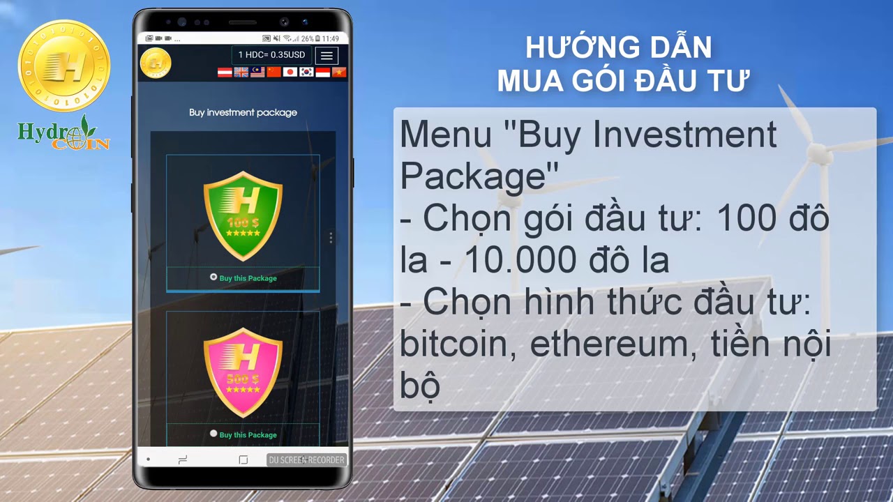 Hướng dẫn sử dụng HydroCoin HDC   Tiếng Việt
