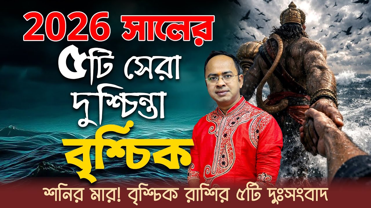 ২০২৬ বৃশ্চিক রাশি সাবধান! বৃশ্চিক রাশি কি পীড়িত? | Scorpio Horoscope 2026 | Santanu Dey