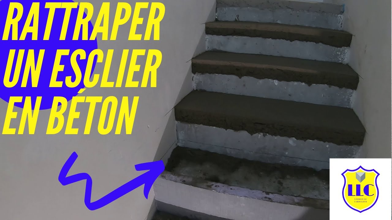 Rattraper un escalier avec une chape traditionnelle