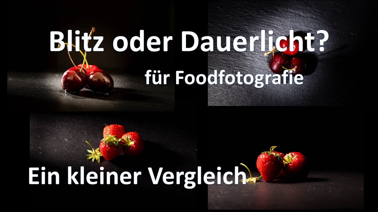 Dauerlicht oder Blitz für z.B. Foodfotografie oder Makro/Stilllife? ein kleiner Vergleich