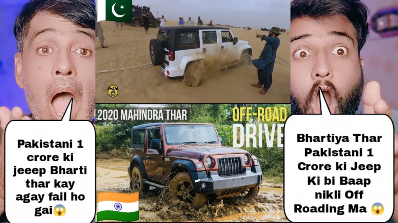 Indian Thar Off Roading Vs Pakistani 1 Crore Bj40 Jeep | Shocking Pakistani Reacts