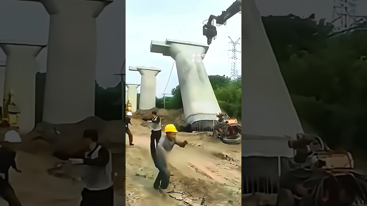 Wire cutting process of cement bridge column