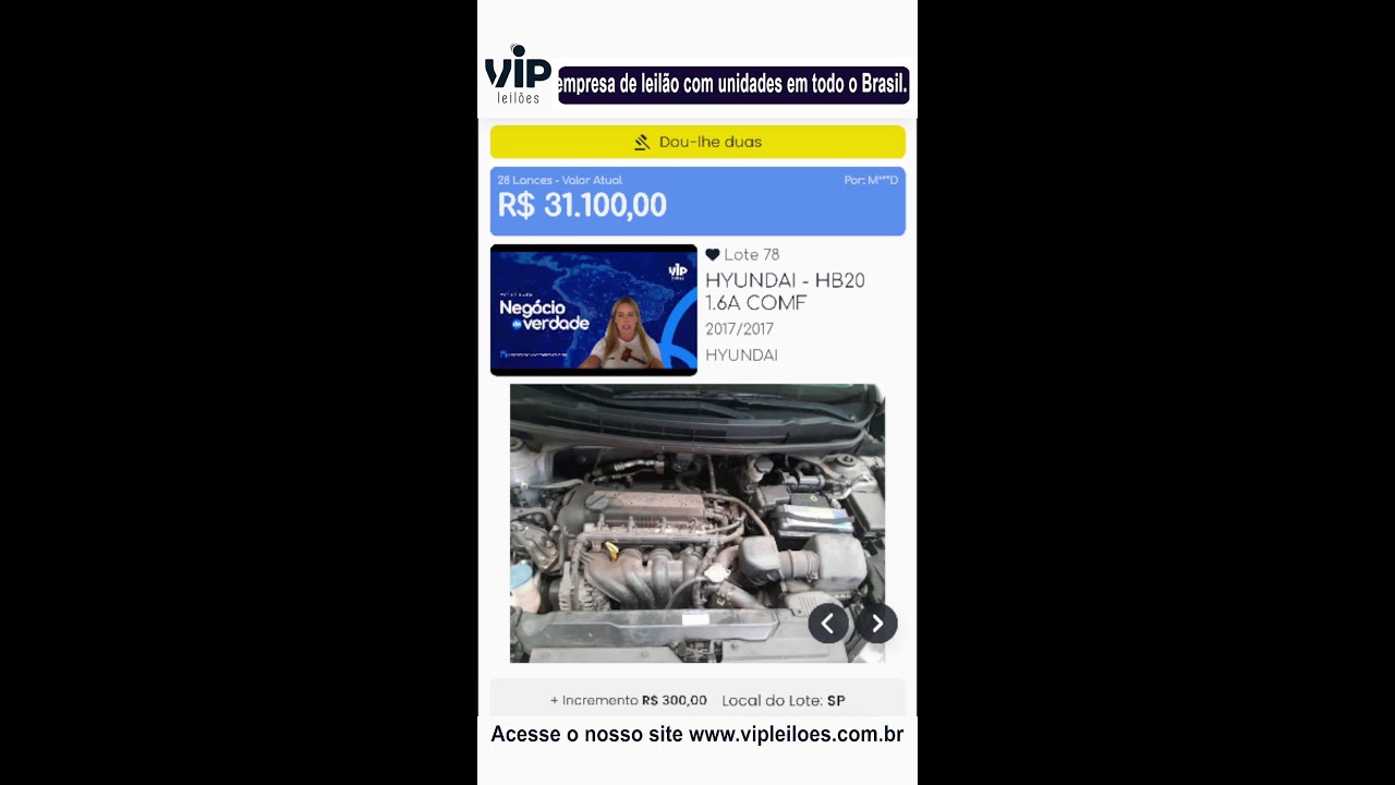Vip Leilões convidou você