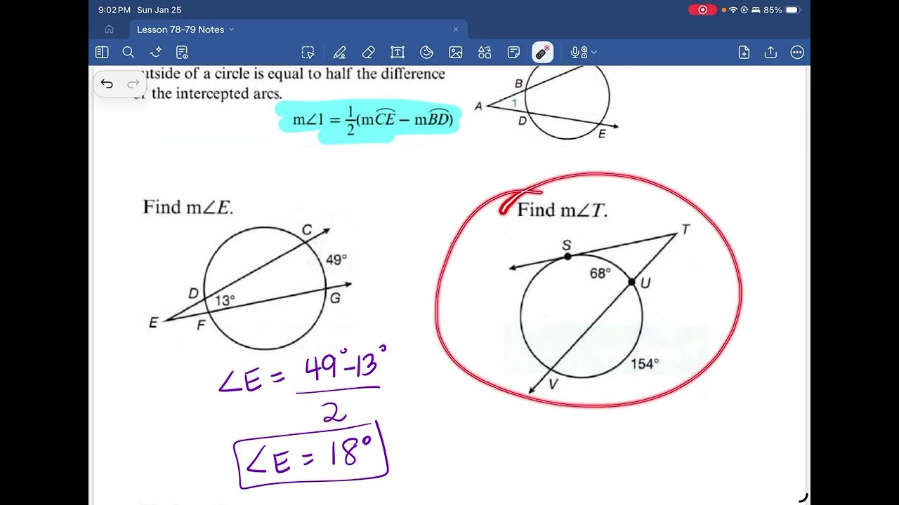 Saxon Geometry Lesson 78 79