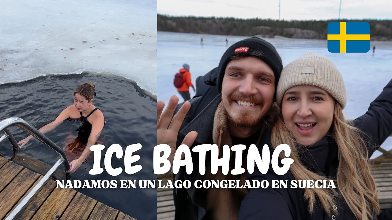 NADAMOS en un LAGO CONGELADO 🥶 | SUECIA 🇸🇪