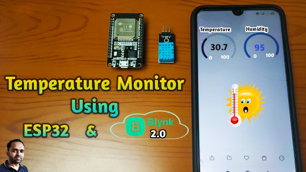 Мониторинг температуры и влажности с использованием ESP32 и Blynk IOT | Проекты Blynk 2.0