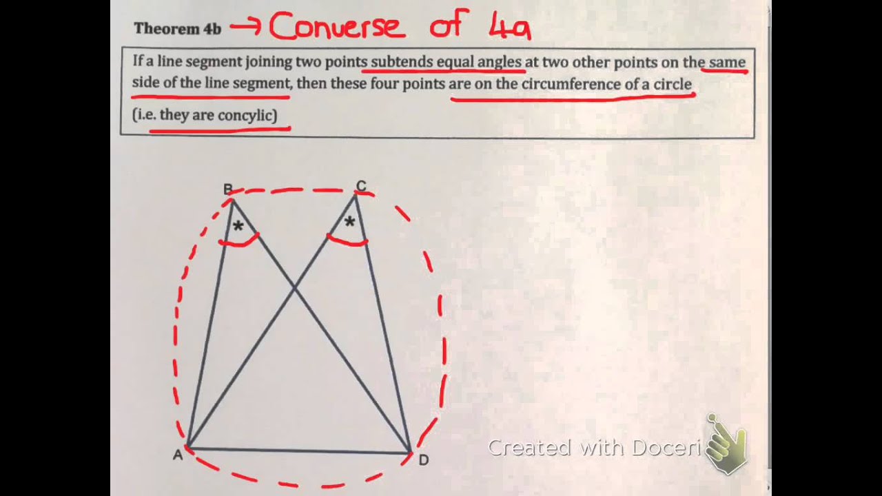 Circle Geometry Theorem 4