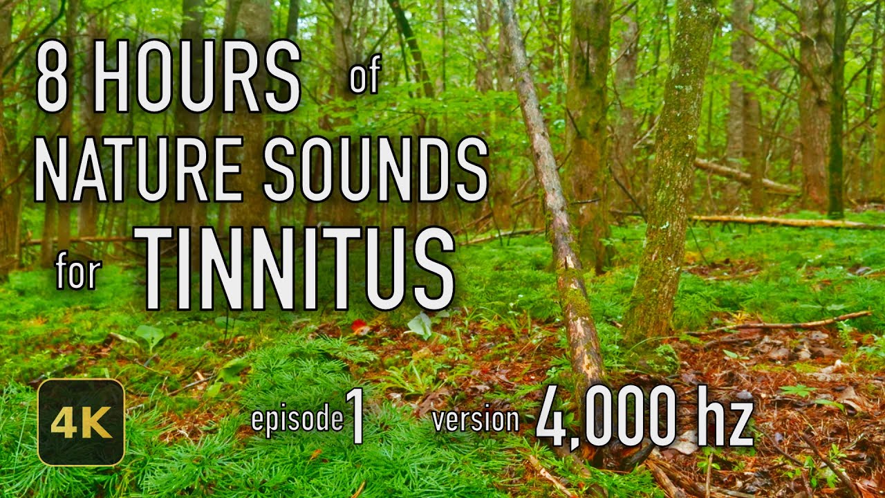 8 Hours Nature Sounds for Tinnitus — EP 1 | [4,000 Hz] | 4K HDR10 - E01-4000