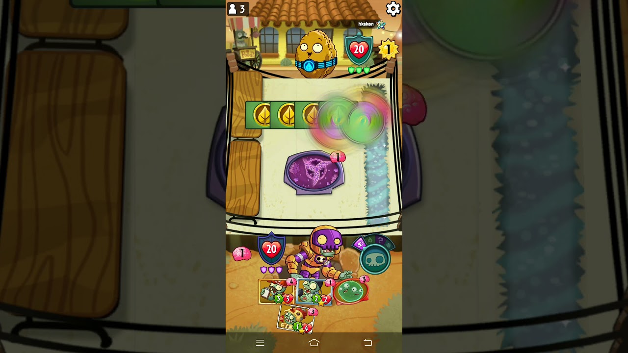 Plants vs Zombies Heroes | Small Gameplay | Rustbolt's Teleport Chum Champion Deck vs Plant Heroes