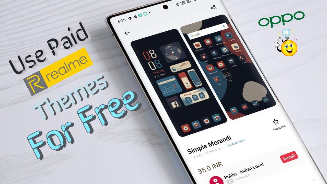 How to apply Paid Themes or Third Party Themes  for Free in Realme Ui 1| Oppo color os 7