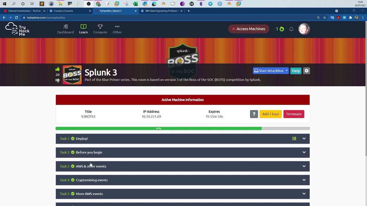 Исследование событий вредоносных макросов Microsoft Office с помощью Splunk | TryHackMe Splunk 3