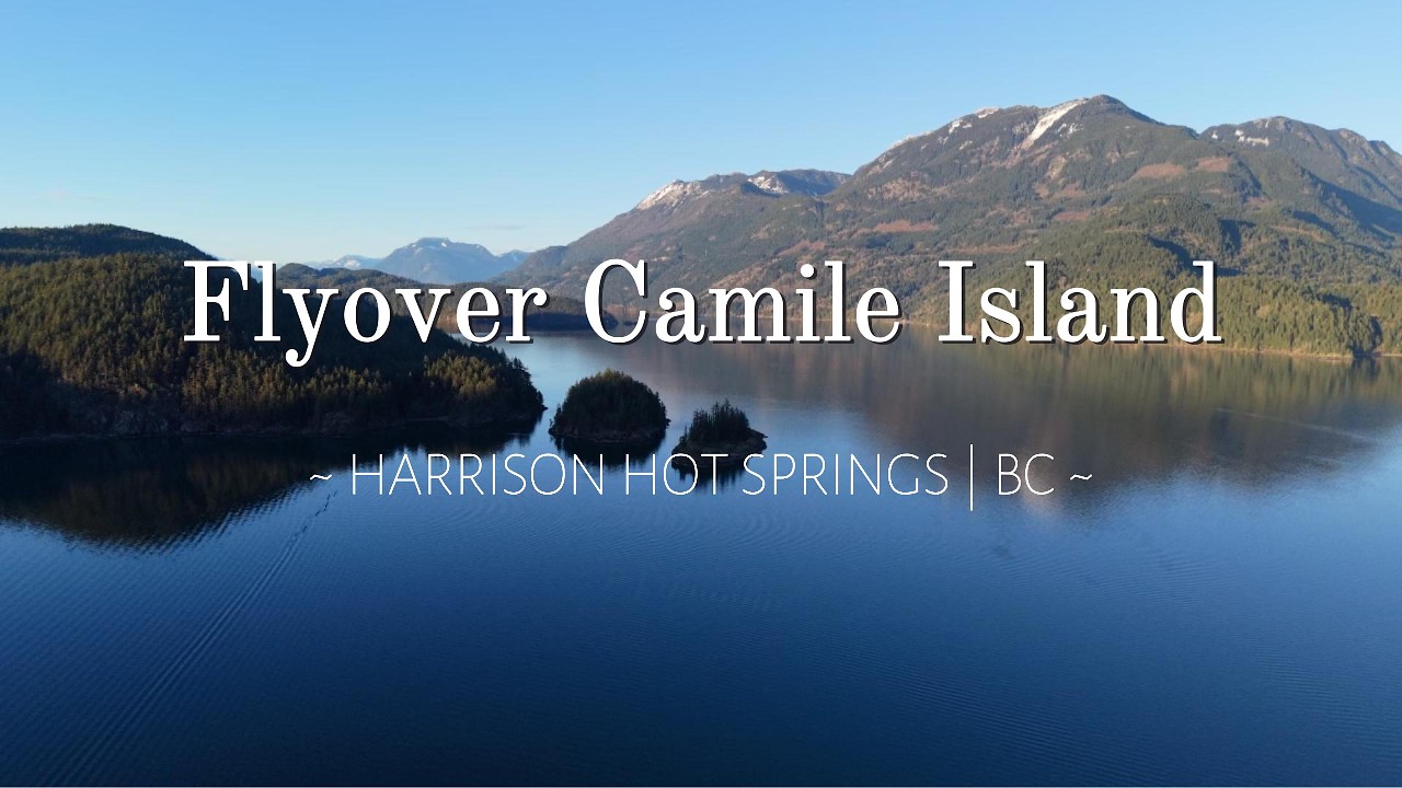 Flyover Harrison Lake Islands | 4k Drone