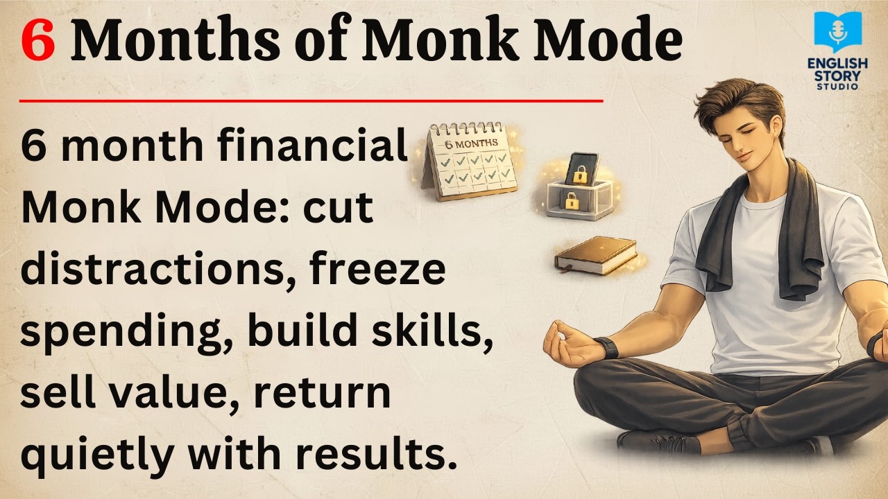 ✅ English Listening Practice (B1) – 6 Months of Monk Mode That Changed My Life - Graded Reader (B1)