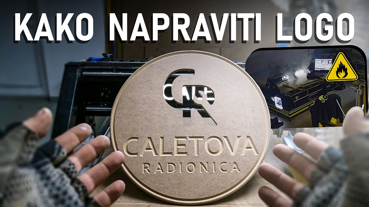 KAKO NAPRAVITI LOGO NA CNC | How to make a LOGO with a CNC machine