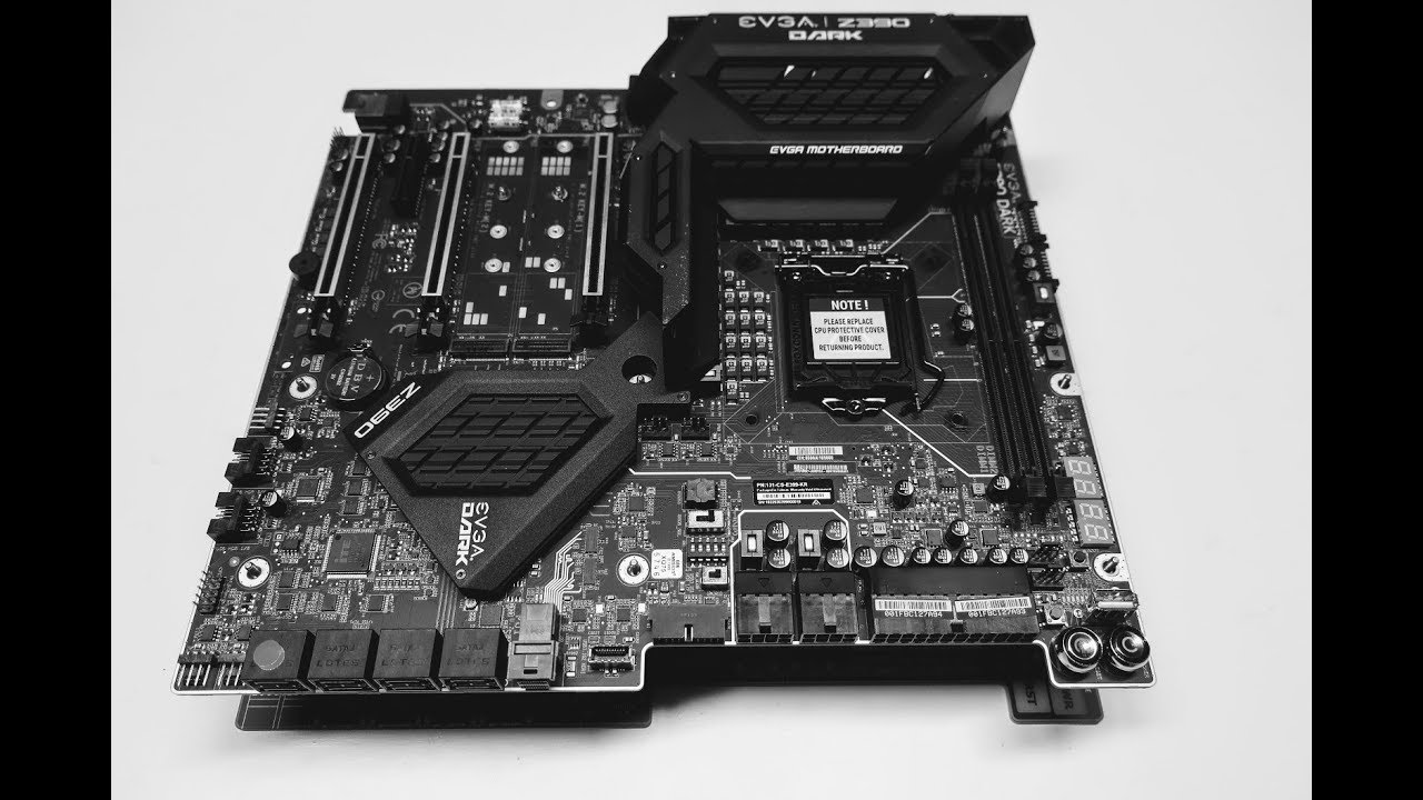 EVGA Z390 DARK Unboxing, Overview, BIOS Walkthrough & Overclocking Test