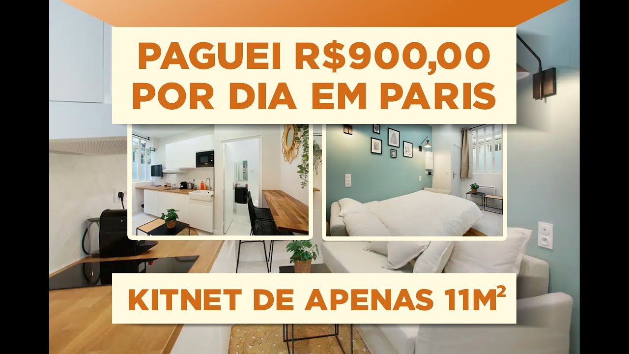 KITNET 11 m² em Paris 900 reais POR DIA -
