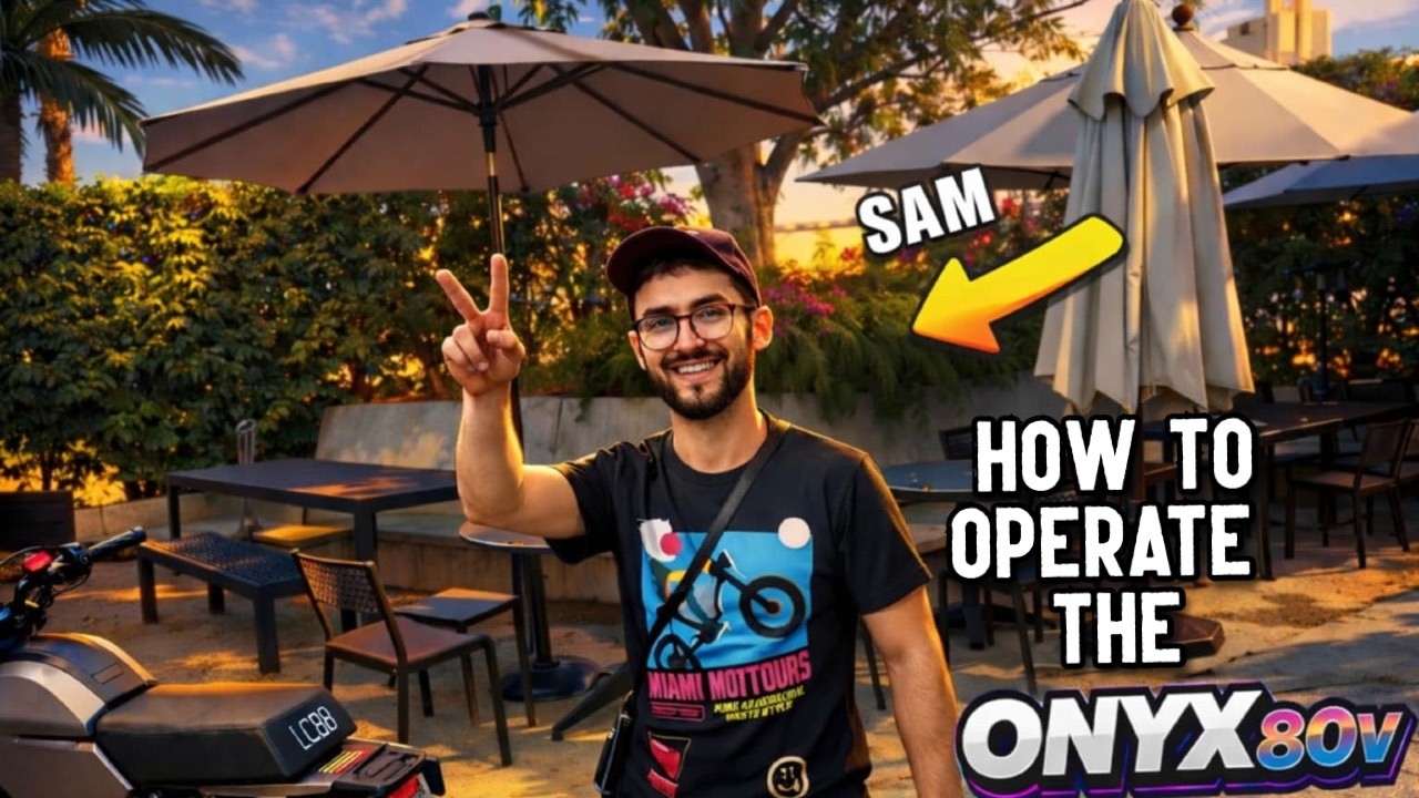 HOW TO OPERATE THE ONYX 80V   FEATURING SAM