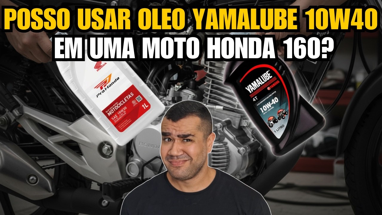 POSSO USAR YAMALUBE 10W40 NA HONDA CG 160 SEM PREJUDICAR O MOTOR?