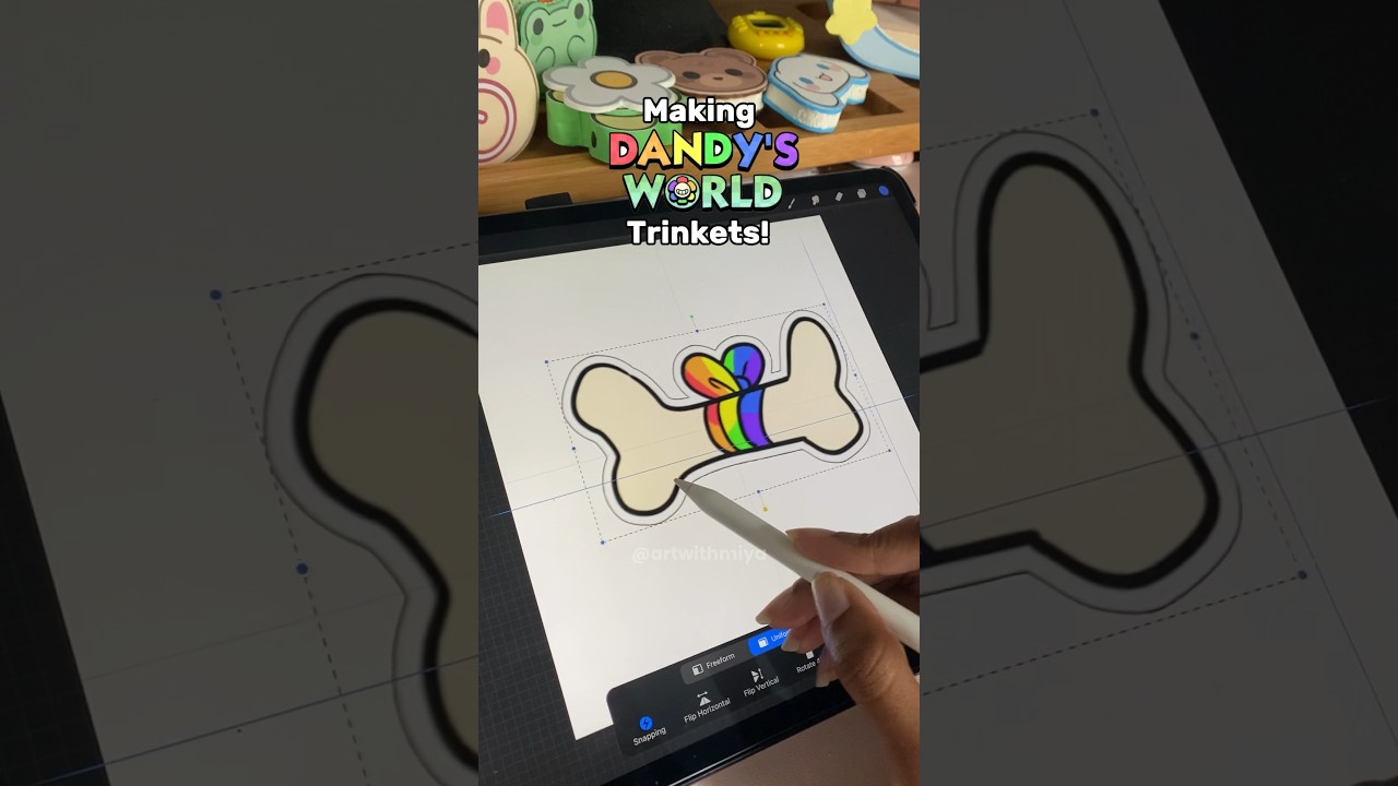 Making Pebbles Trinket! 🦴🐾 #dandysworld #pebble #diycrafts #cardboardcraft #papercraft