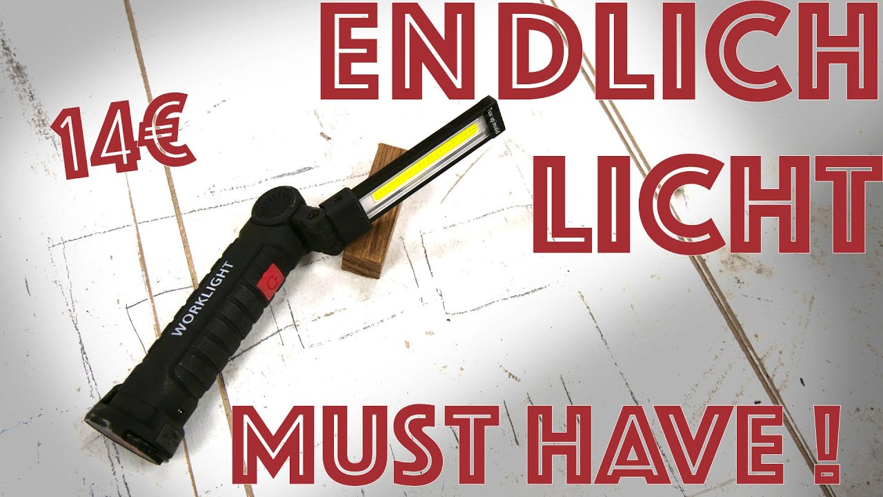 Meine neue praktische LED Arbeitsleuchte mit Knickgelenk | Review