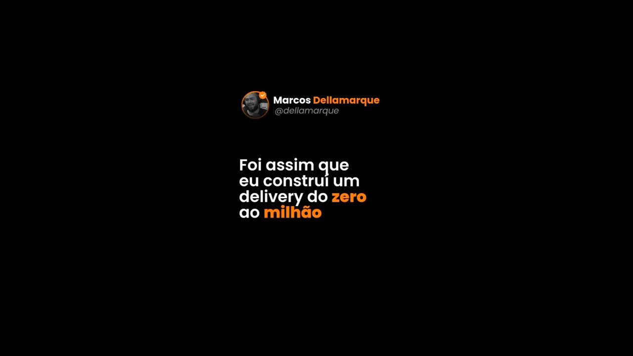 COMO CONSTRUIR UM DELIVERY DO ZERO AO MILH&Atilde;O