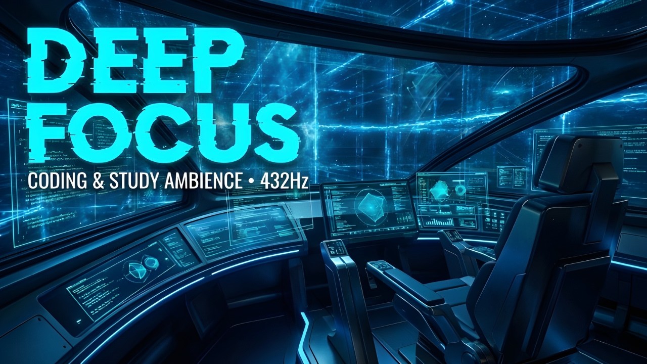 Deep Space Focus 💻 Music for Coding, Programming & Study [432Hz]