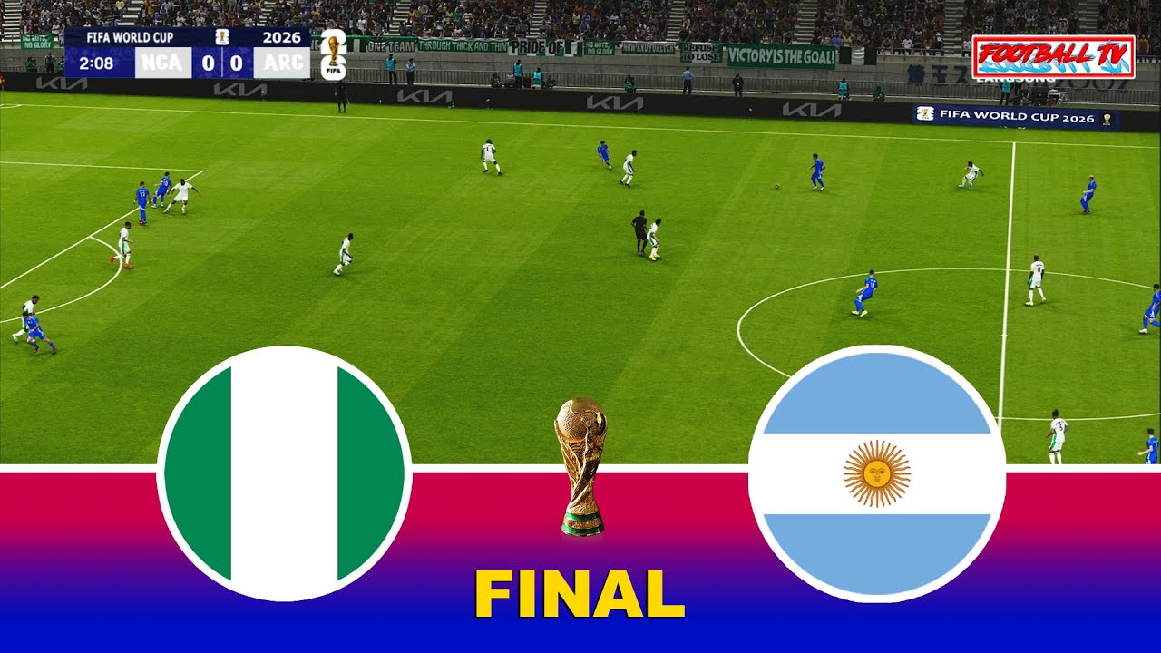 NIGERIA vs ARGENTINA - FIFA World Cup 2026 Final (USA) | Ft. Osimhen Messi | Pes 21 Simulation Live
