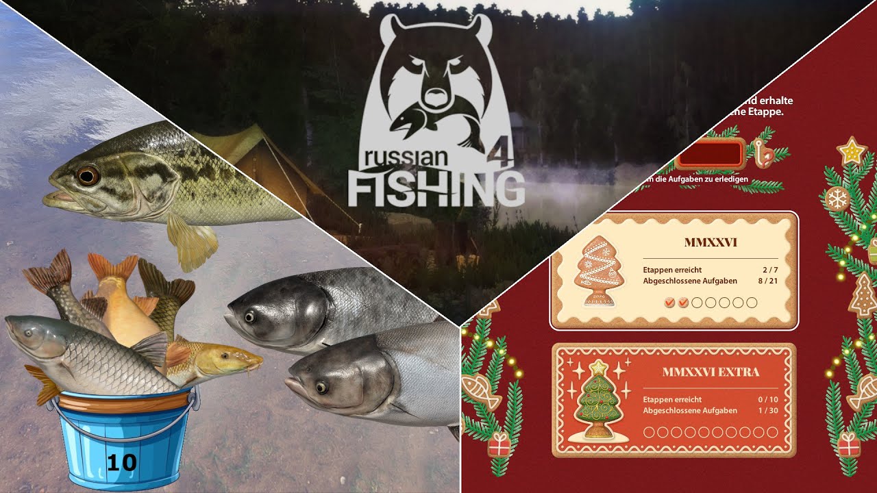 Stufe 8 Premium - Neujahrs Herausforderungen | Russian Fishing 4