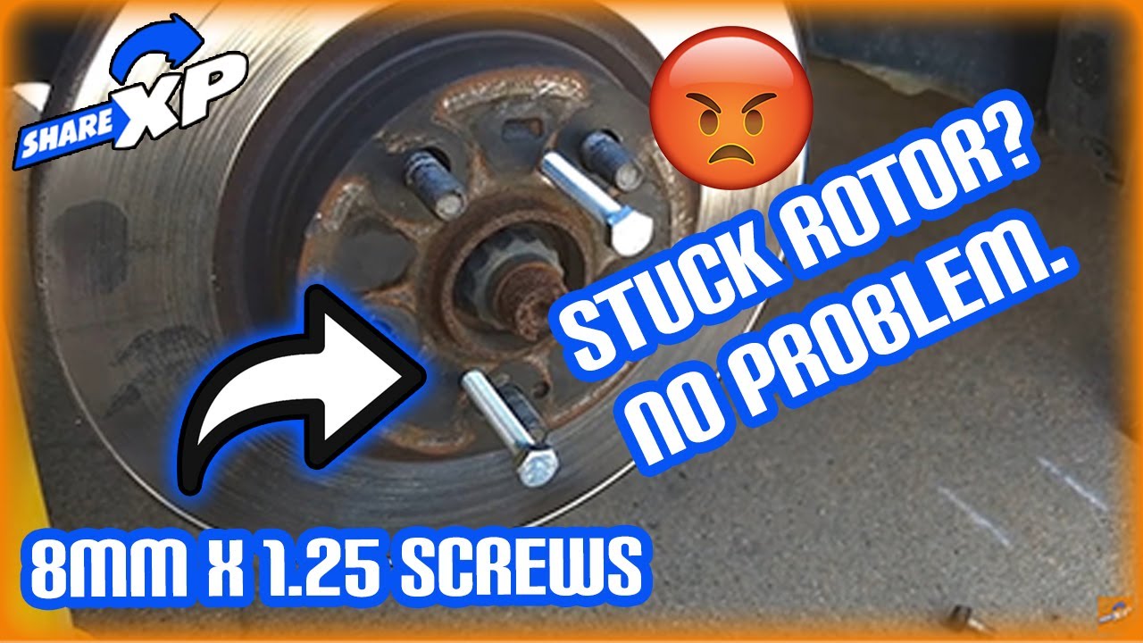 How to remove a stuck rotor, an easy fix! Toyota Corolla 2009-2013