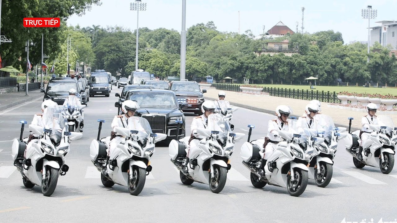 Trực tiếp: Tổng thống Putin rời khách sạn đến Phủ Chủ tịch