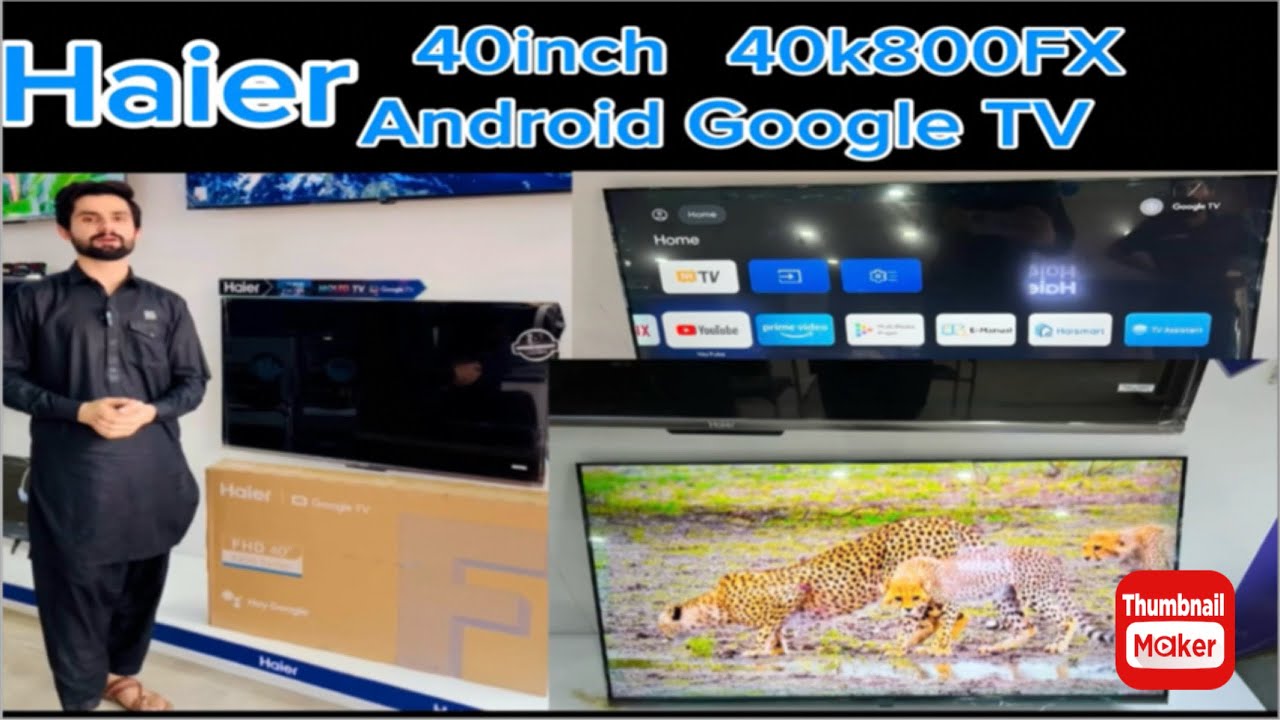 Haier 40inch Android LED Google TV 40k800FX (QLED) chalane ka tarika (how to Use Haier Google LED TV