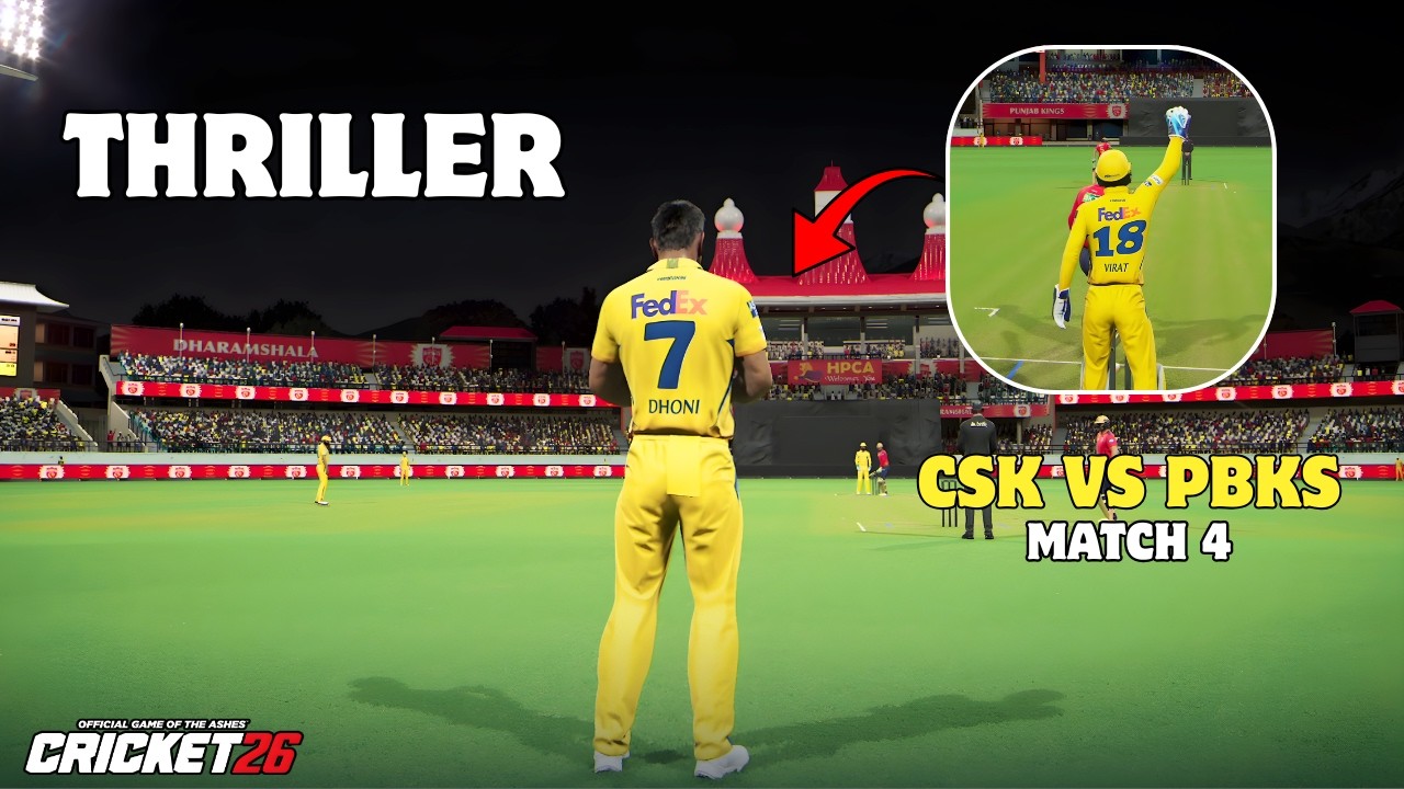🔥MS DHONI Last Ball Finish🔥 CSK vs PBKS (Hardest Mode) | IPL AUCTION 4