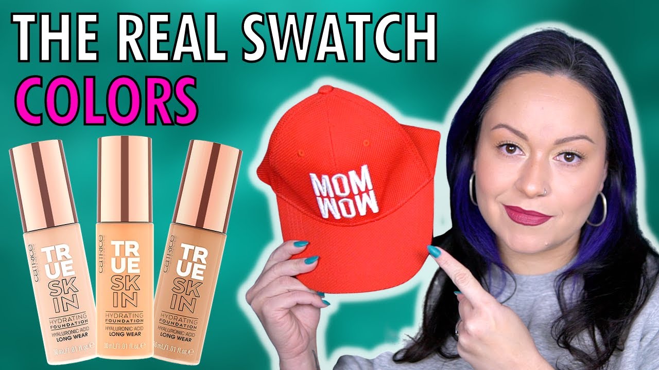 Catrice True Skin Hydrating Foundation Swatches: Cool Cashmere, Warm Vanilla and Neutral Toffee