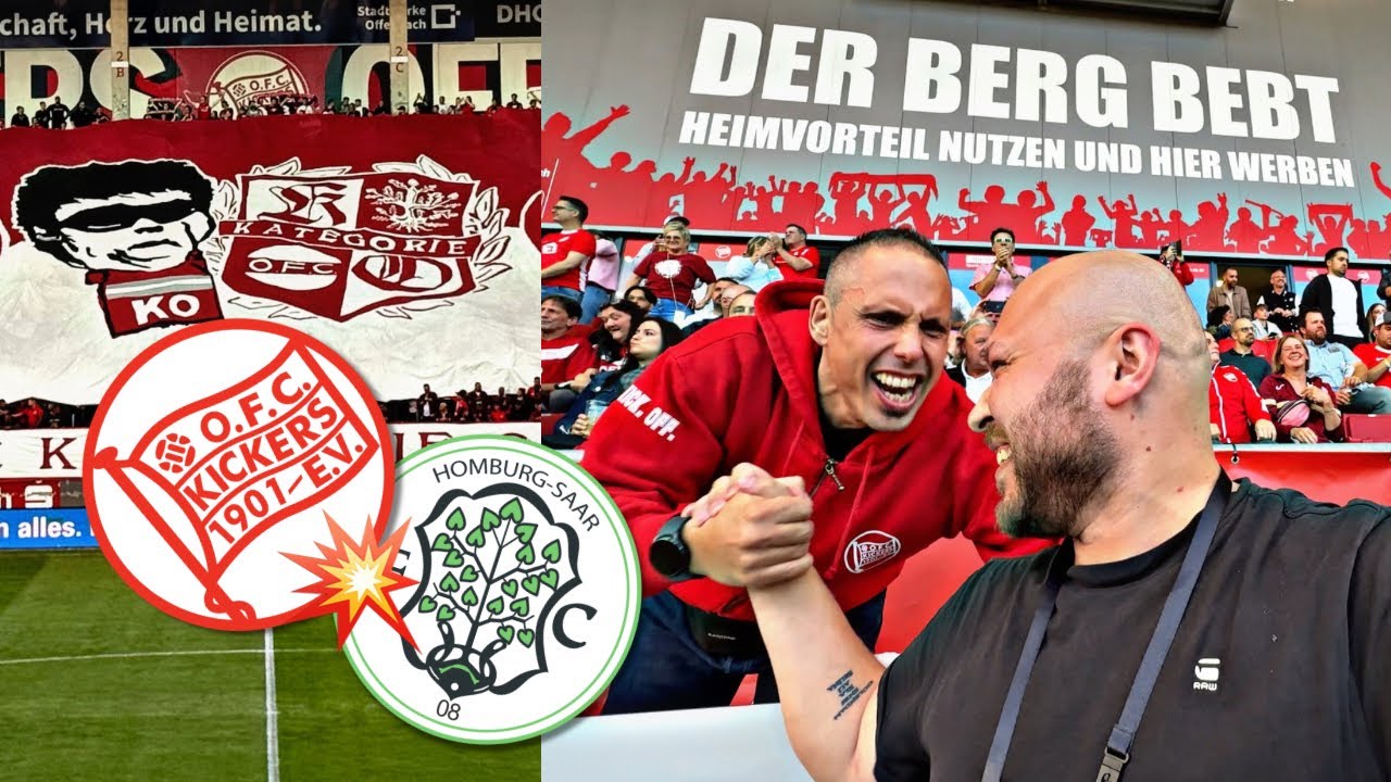 Kickers Offenbach vs FC 08 Homburg Stadionvlog | Mein erster Besuch am BIEBERER BERG🔥