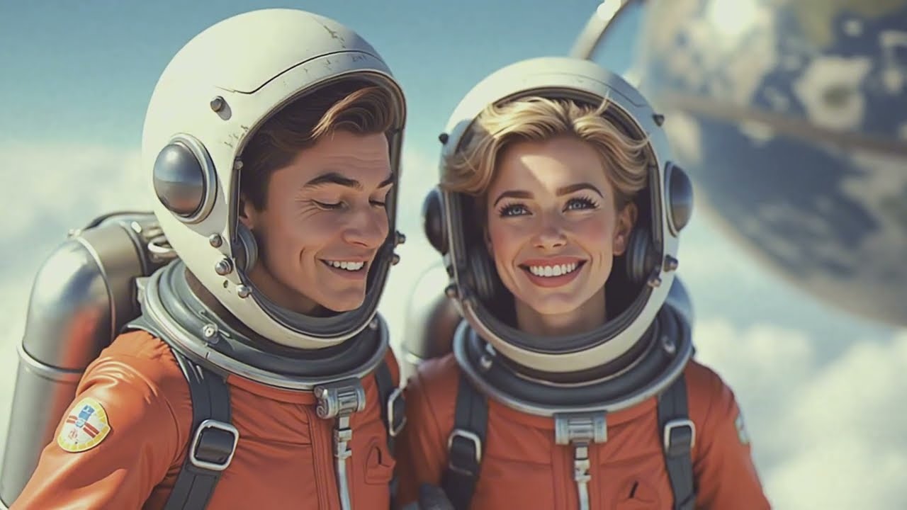 Orbital Elegance: 1950s Jazz, Chrome Beauties, and Lunar Escapes
