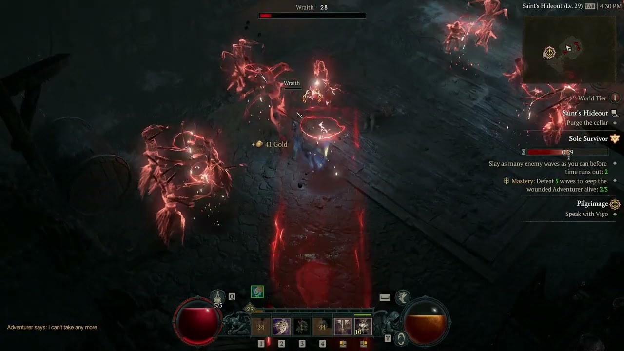 Diablo 4 - Barbarian - Hammer of the Ancients Build - Quick Dungeon run