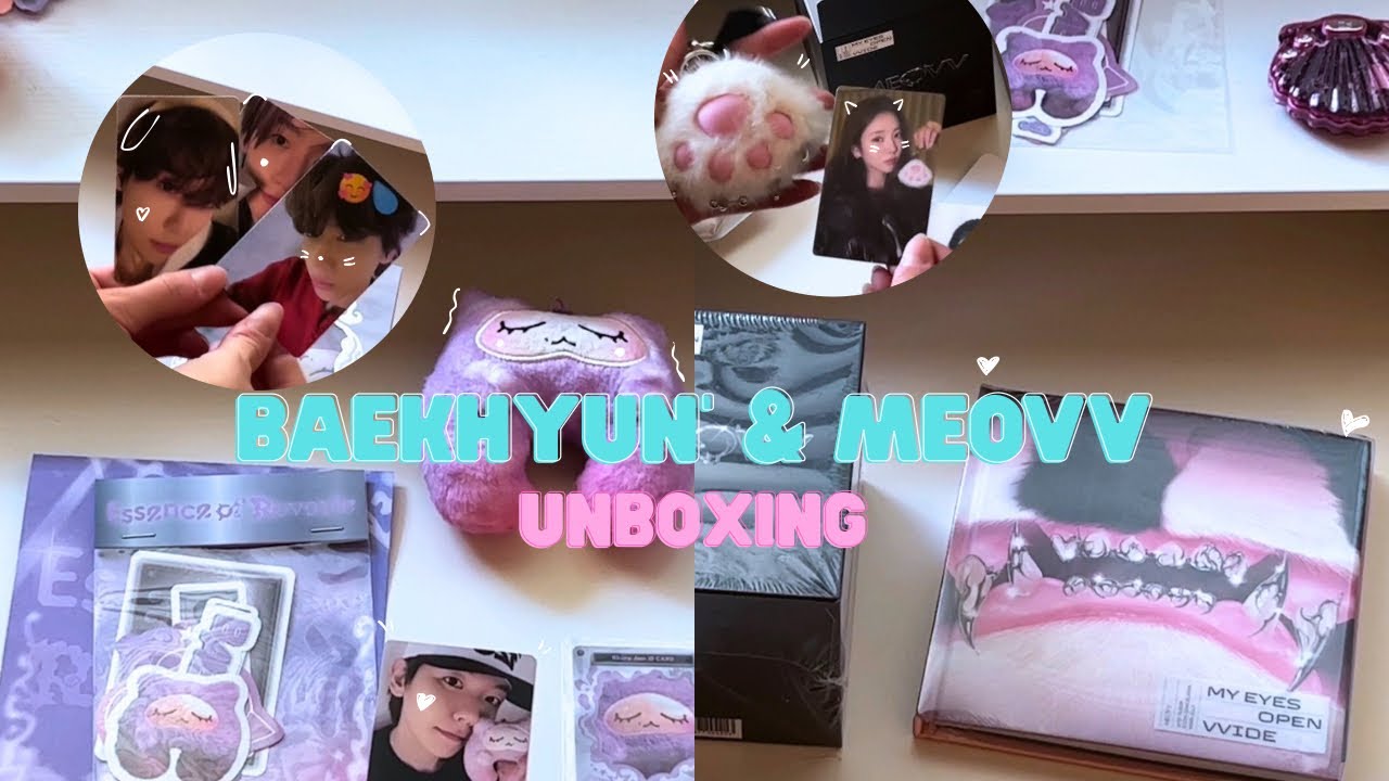 Baekhyun & Meovv album unboxing | plush keychain vers