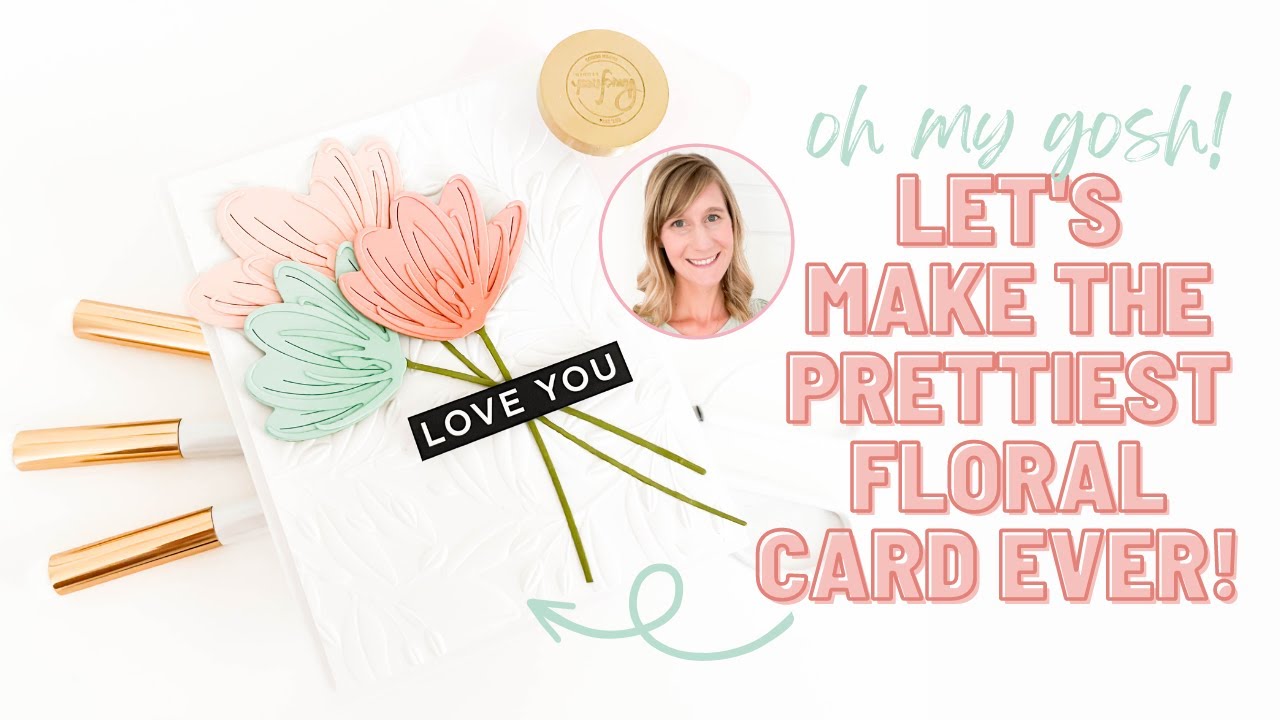 It's Too Pretty Not To Make! | A Clean and Simple Card with Paper Flowers