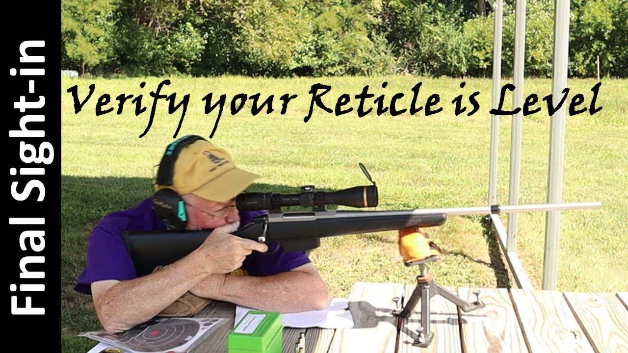 Verify your Scope is level with a Plumb Bob