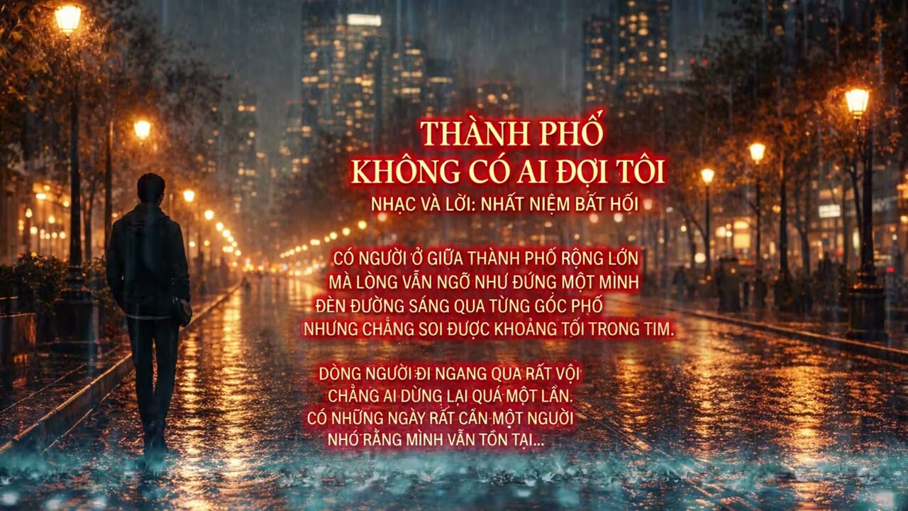 THÀNH PHỐ KHÔNG CÓ AI ĐỢI TÔI | Bài Hát Dành Cho Những Người Đang Cô Đơn Giữa Thành Phố