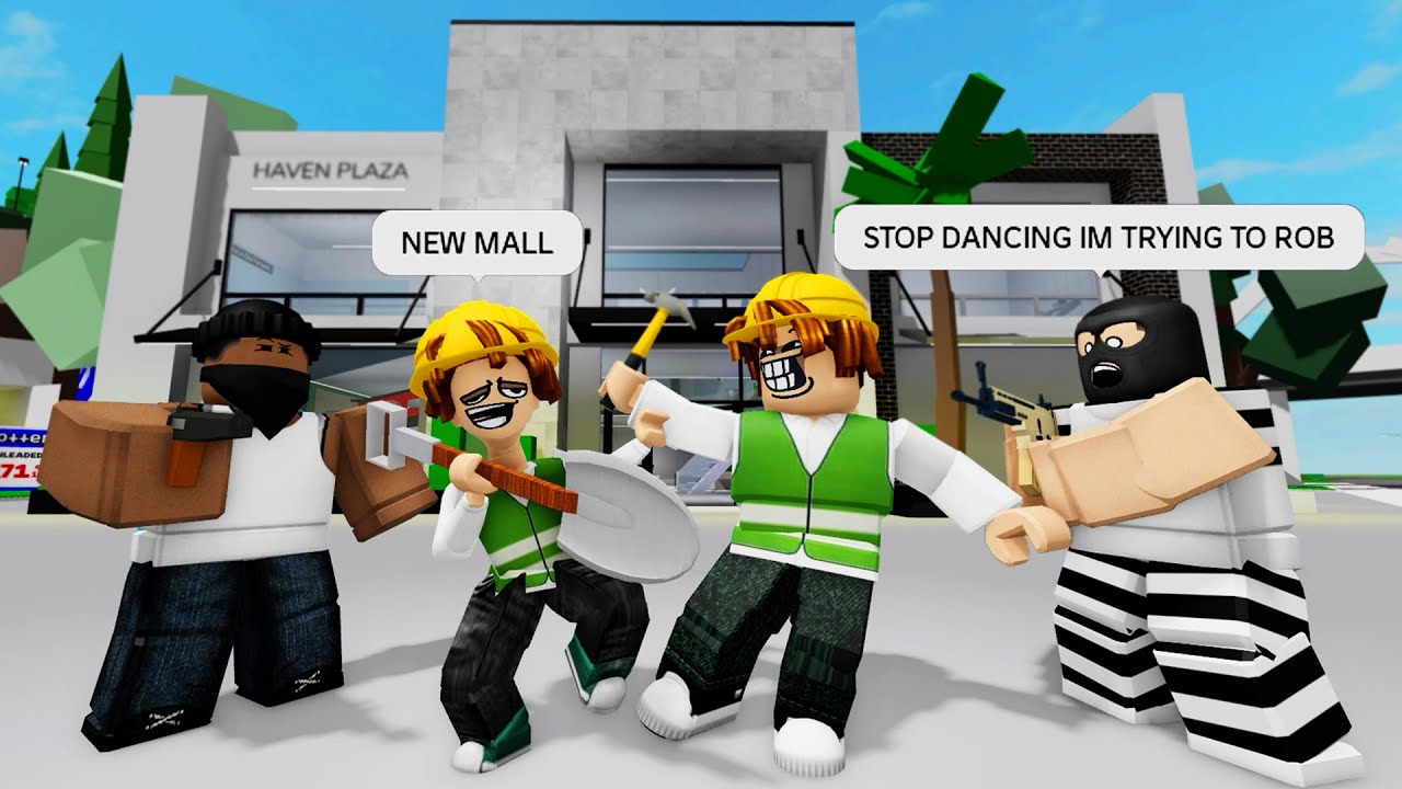 THE MALL HEIST (ROBLOX Brookhaven 🏡RP UPDATE - FUNNY MOMENTS)