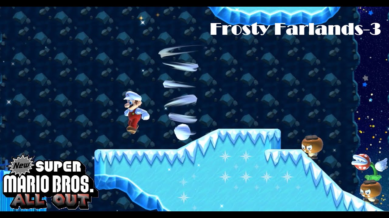 New Super Mario Bros.: All Out – Frosty Farlands-3 (SMM2 Showcase)