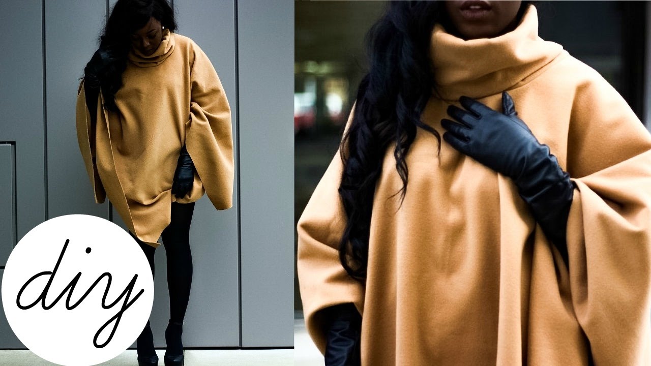 HOW TO | make & SLAY a turtleneck poncho for Fall! | @rachaelnalumu