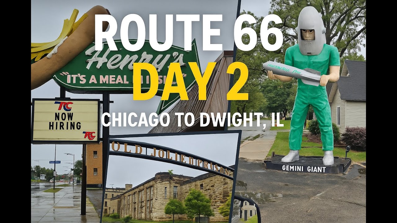 Driving Route66 - September 2023 - Day 2 Chicago to Dwight, IL - Dashcam