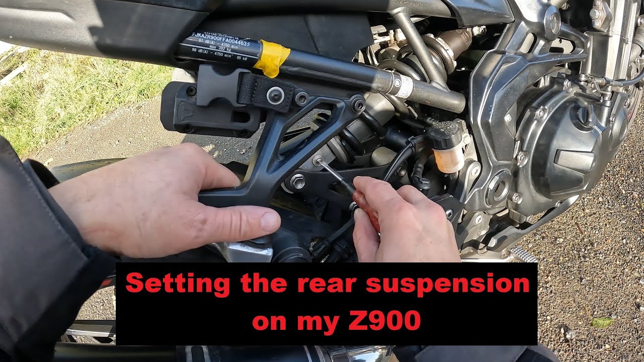 Setting the suspension on my Z900 - Part 2 Rear.