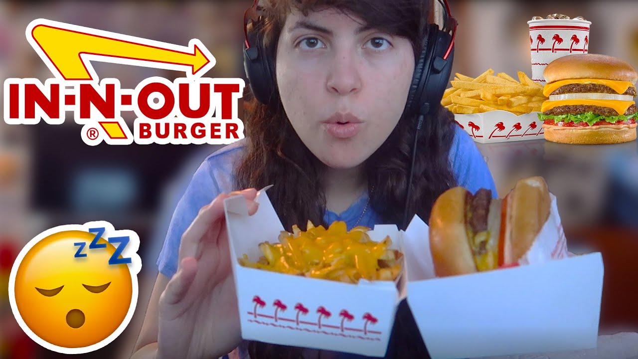 [ASMR] In-N-Out Mukbang (Double Double & Cheese Fries)