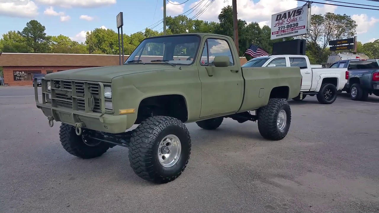 1985 Chevrolet K30. Military Postal Unit. CUCV cargo. Troop M1008 carrier. 454BBC
