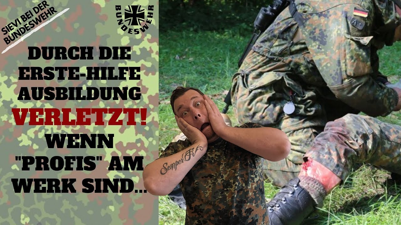 Durch die Erste Hilfe Ausbildung verletzt! Wenn Profis am Werk sind ...